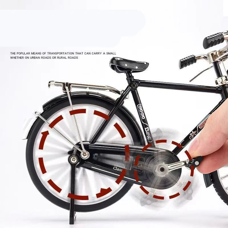 Miniatura de Bicicleta Retrô 28” DIY em Liga Metálica