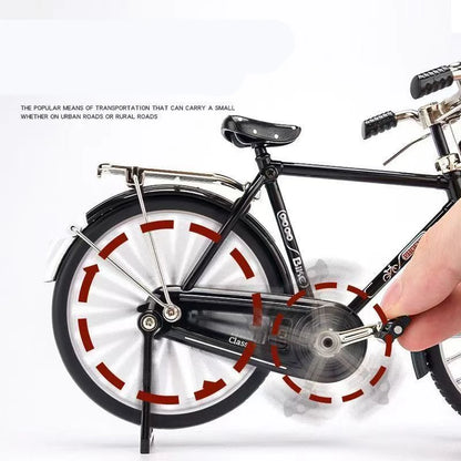 Miniatura de Bicicleta Retrô 28” DIY em Liga Metálica