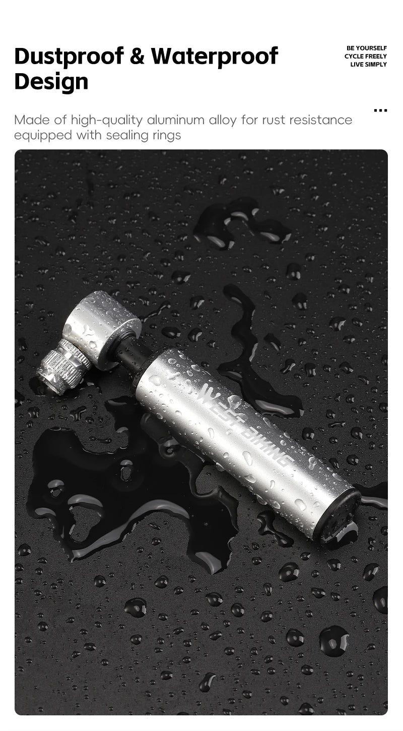 Mini Bomba de Ar Portátil WEST BIKING 120 PSI