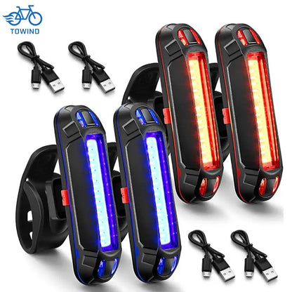 Luz Traseira de Bicicleta USB Recarregável