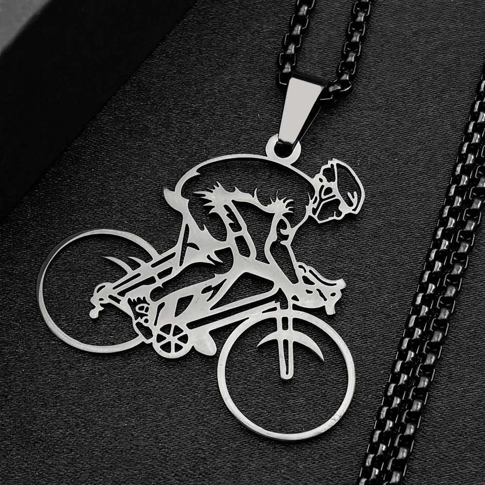 Colar Corrente Bike MTB Aço Inoxidável