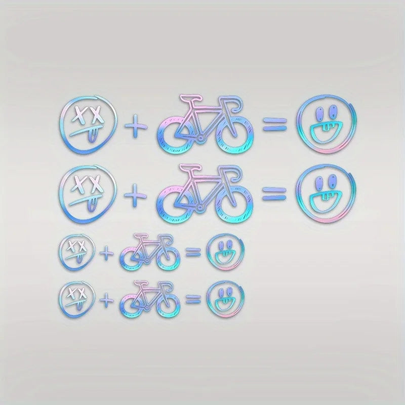Adesivos Happy Face para Bike