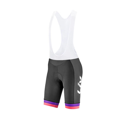 Short e Bretelle de Ciclismo Feminino LIV com Forro em Gel
