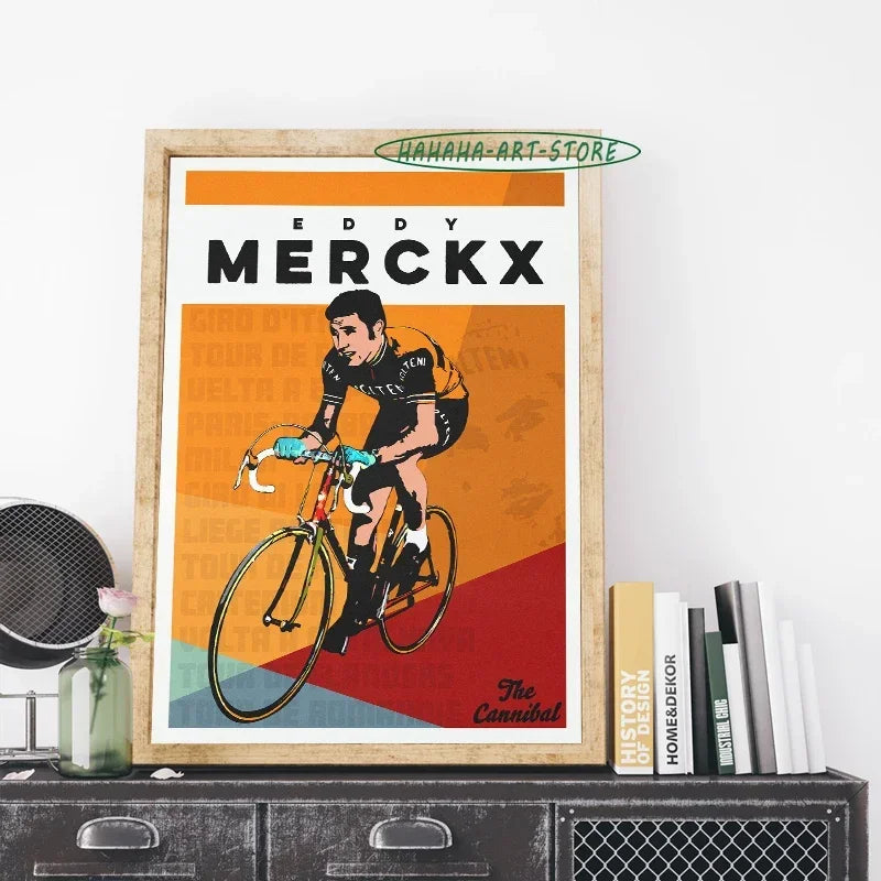 Pôster Decorativo de Ciclismo