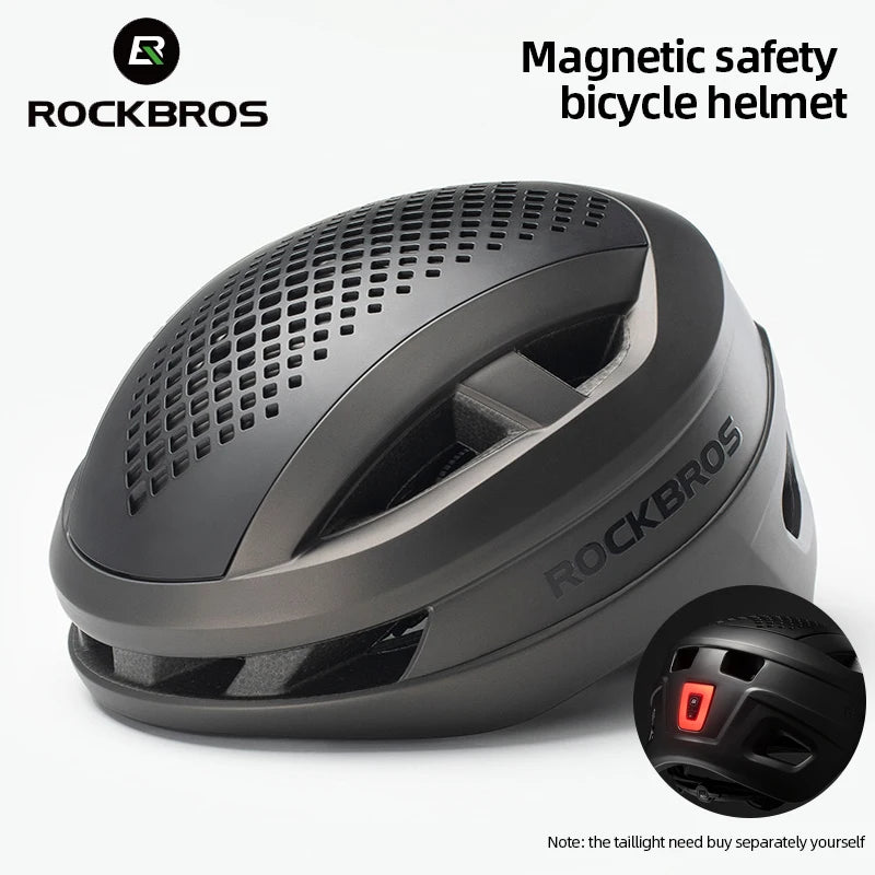 Capacete de Ciclismo ROCKBROS com Luz 9 Modos