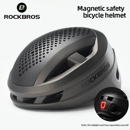 Capacete de Ciclismo ROCKBROS com Luz 9 Modos