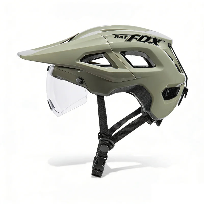 Capacete de Ciclismo BATFOX com Lente Magnética