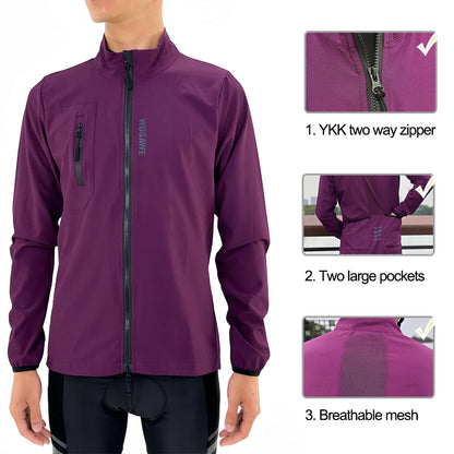 Jaqueta de Ciclismo Masculina WOSAWE