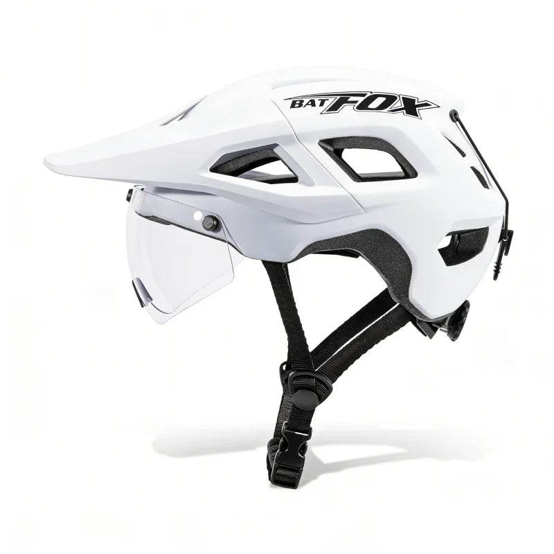 Capacete de Ciclismo BATFOX com Lente Magnética
