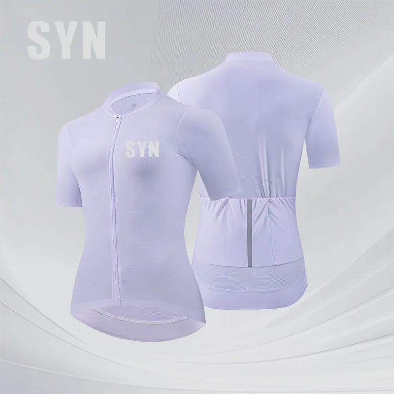 Camisa de Ciclismo Feminina SYN Verão Professional Edition