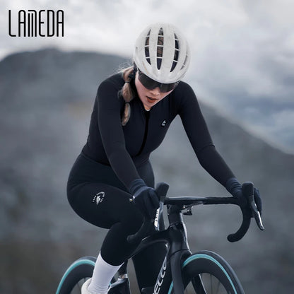 Jersey de Ciclismo Feminina Lameda Térmica Fleece