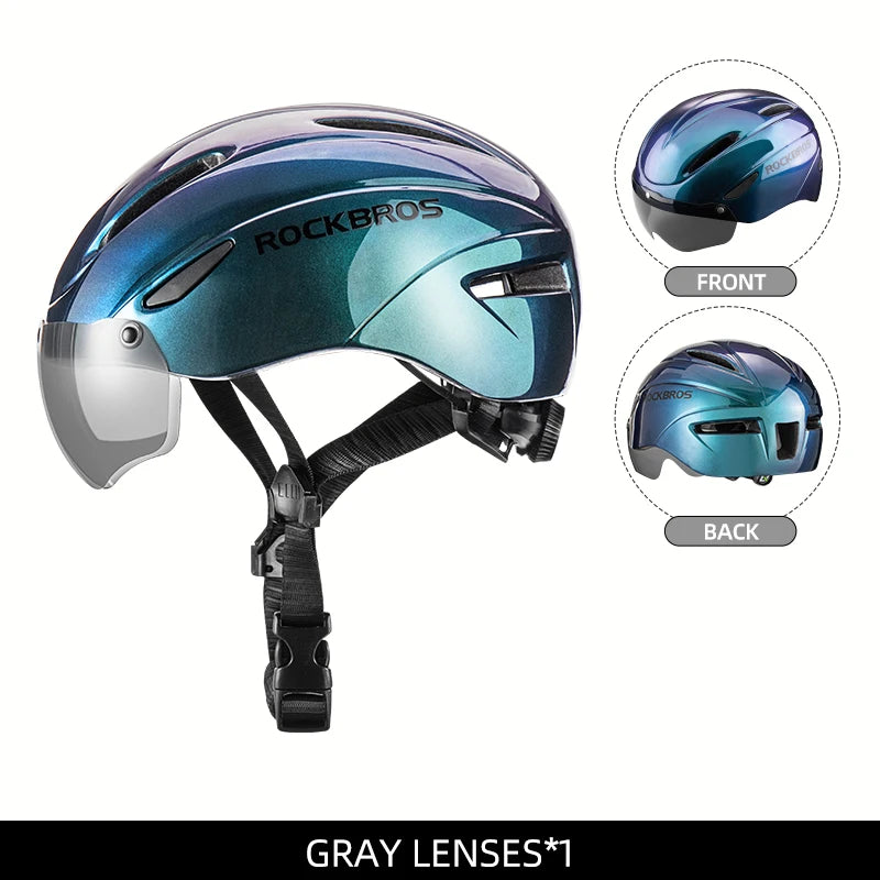 ROCKBROS Cycling Helmet with LED Light
