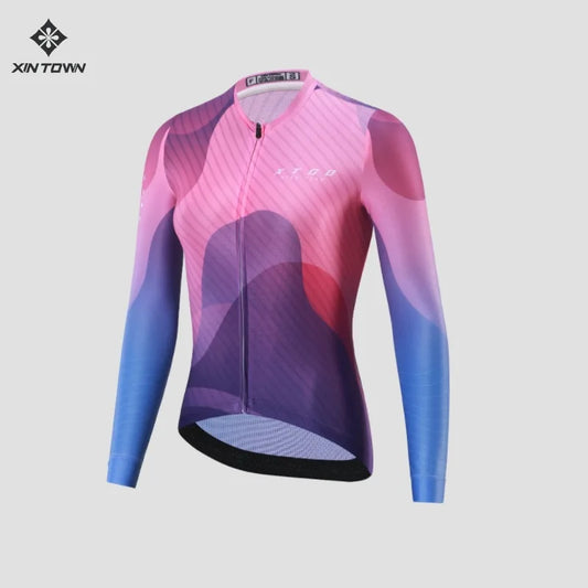 Jersey de Ciclismo Feminina XINTOWN Slim Fit