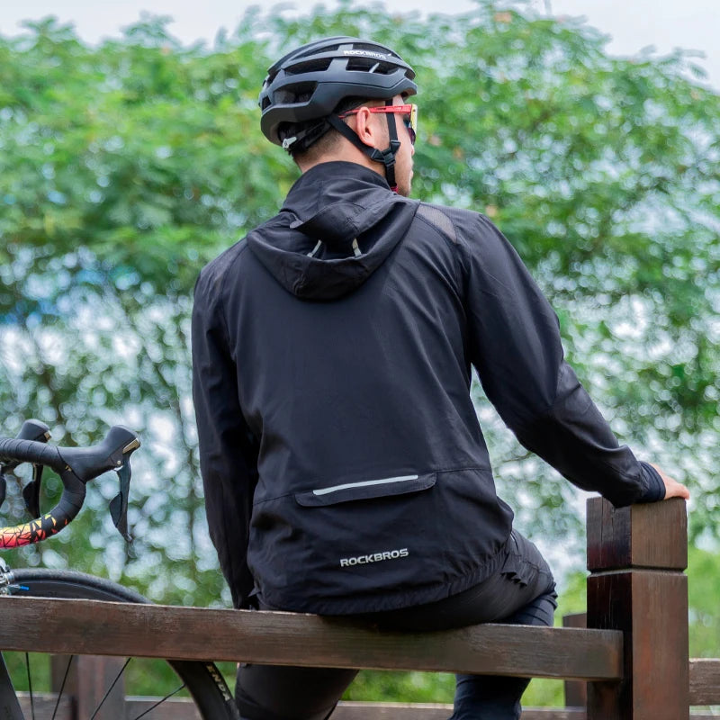 Jaqueta de Ciclismo Masculina ROCKBROS com Capuz