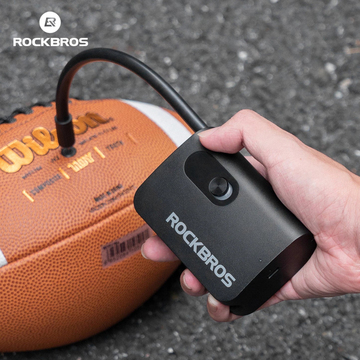 Bomba Elétrica Portátil ROCKBROS para Bicicleta