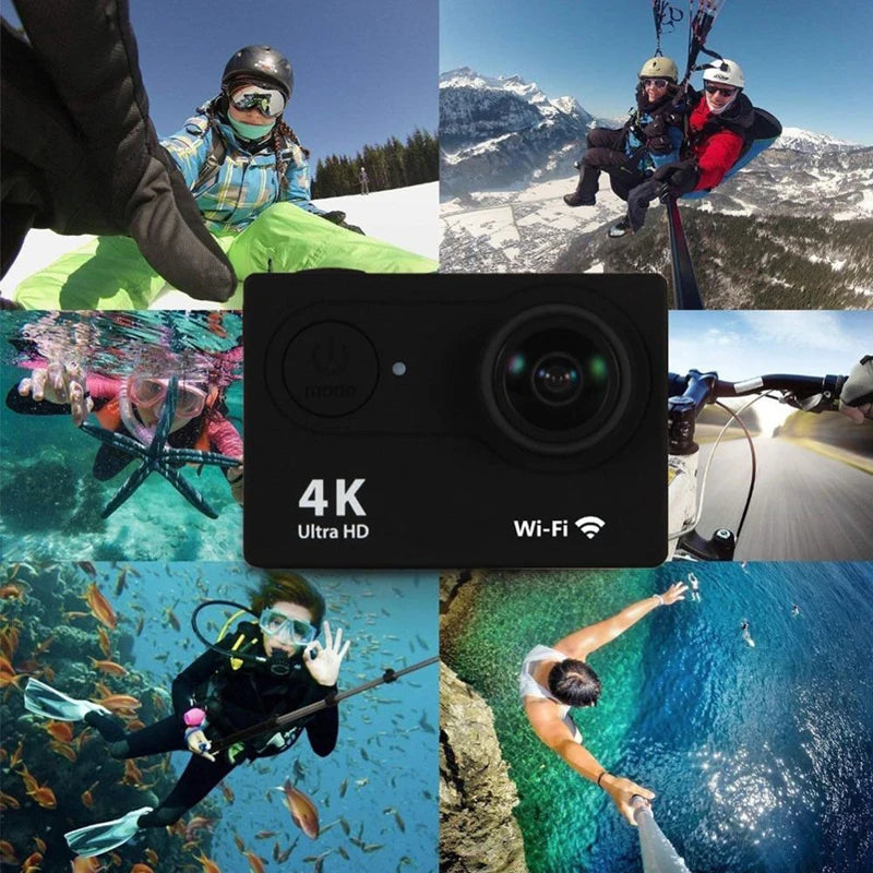 ction Cam 4K – WiFi, 30FPS, À Prova d’Água