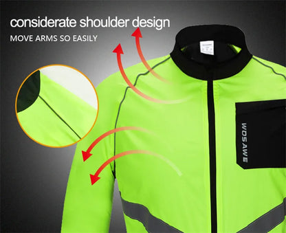 Jaqueta Corta Vento Masculina WOSAWE Refletiva