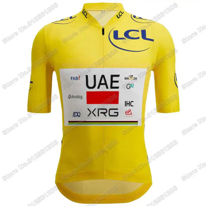 Conjunto de Ciclismo Masculino UAE Team Tadej Pogačar com Bretelle
