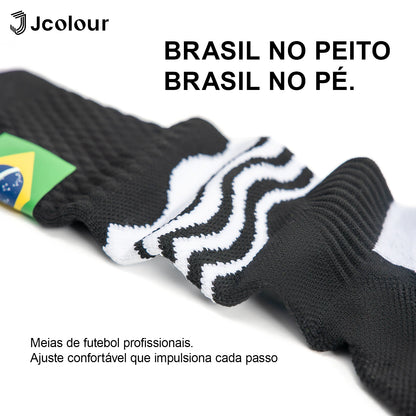 Meia Antiderrapante Jcolour Bandeira do Brasil