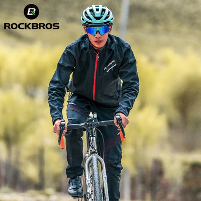 Jaqueta de Ciclismo Inverno ROCKBROS Térmica com Fleece