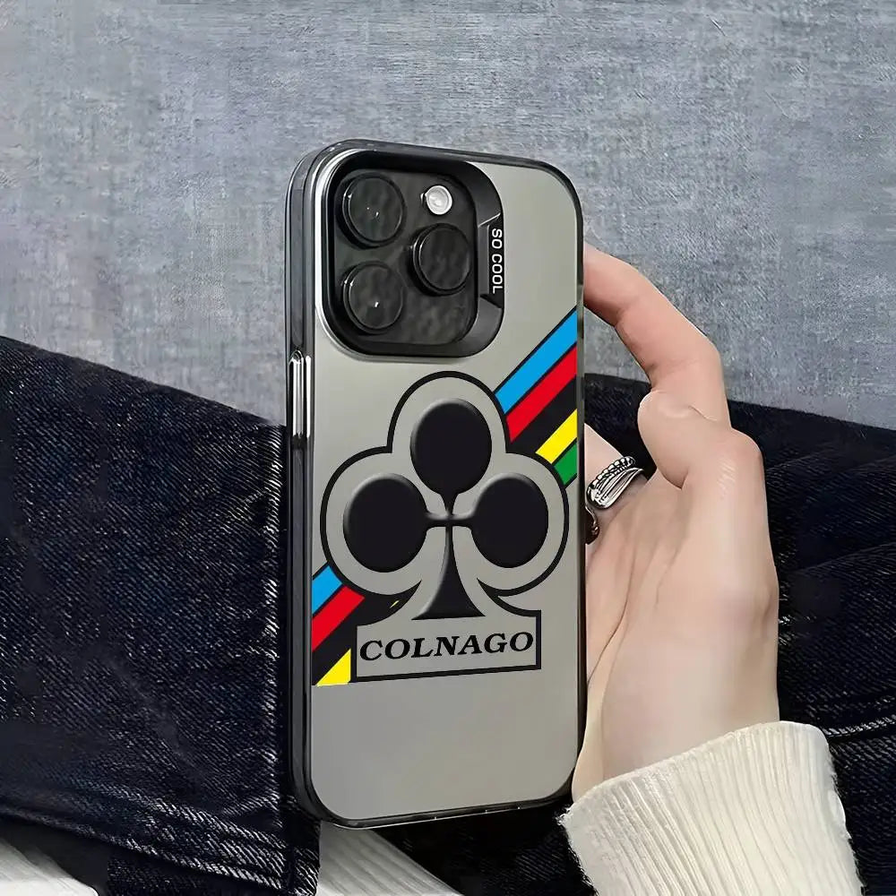 Capa para iPhone C-Colnago Luxo Efeito Metálico