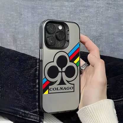 Capa para iPhone C-Colnago Luxo Efeito Metálico