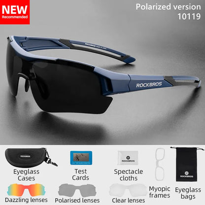 ROCKBROS Polarized Cycling Glasses with 5 Lenses