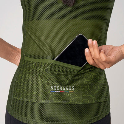 Camisa de Ciclismo ROCKBROS Road to Sky Manga Curta