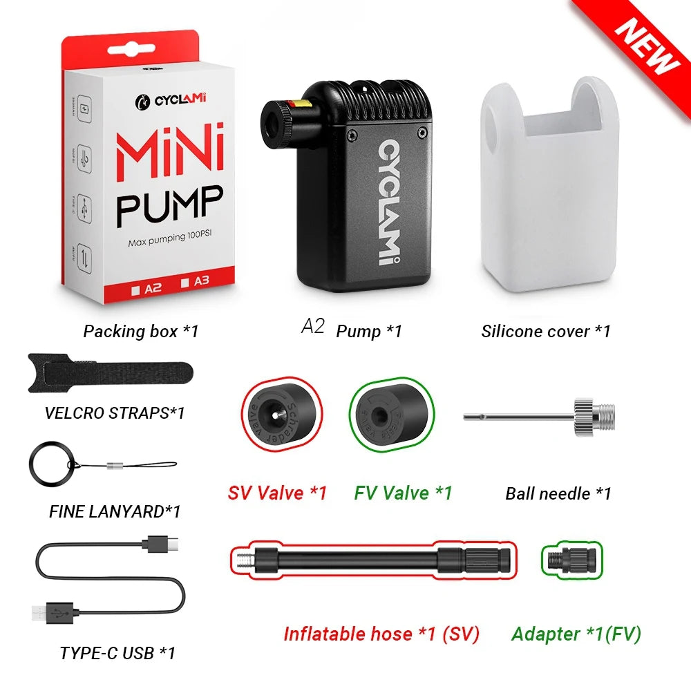 CYCLAMI Mini Plus Portable Air Pump