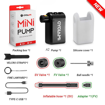 CYCLAMI Mini Plus Portable Air Pump