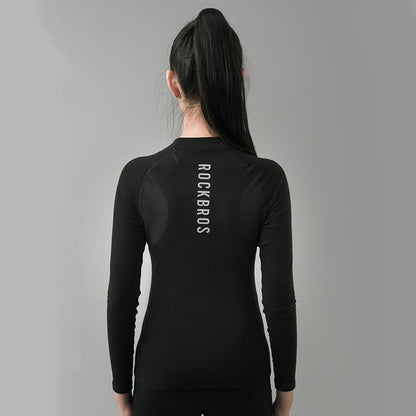 Blusa Térmica Feminina ROCKBROS para Ciclismo