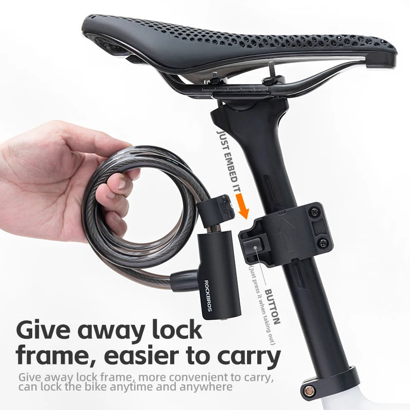 Cadeado ROCKBROS para Bicicleta com Chave