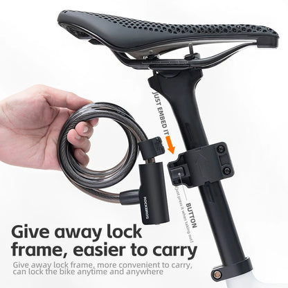 Cadeado ROCKBROS para Bicicleta com Chave
