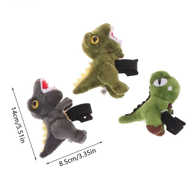 Enfeite de Guidão de Bicicleta Dinossauro de Pelúcia