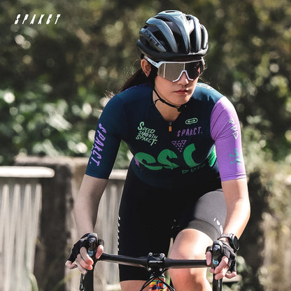 Jersey de Ciclismo Feminina Spakct Manga Curta