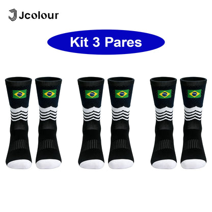 Kit com 3 Pares de Meias Esportivas