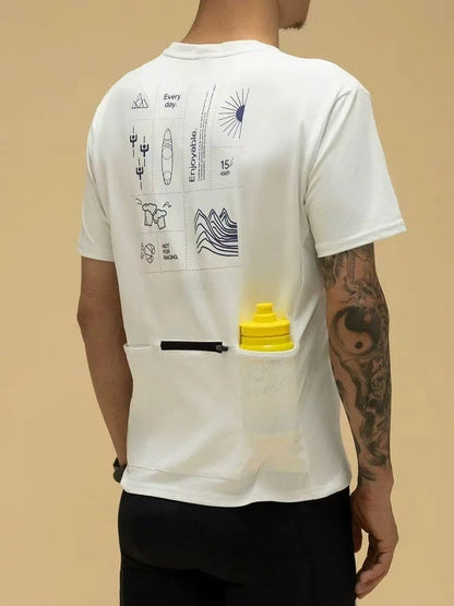 Camiseta Casual Estampada Verão Manga Curta