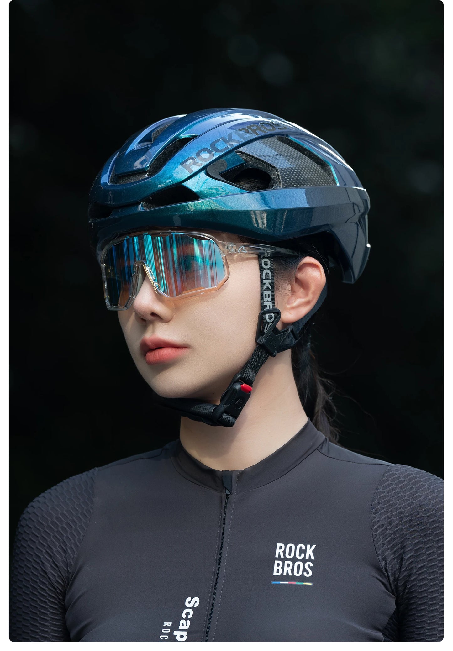 Capacete de Ciclismo ROCKBROS em Fibra de Carbono
