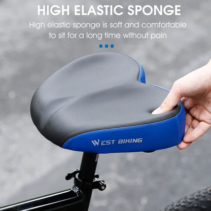 Selim de Bicicleta Confortável WEST BIKING com Dupla Absorção de Impacto