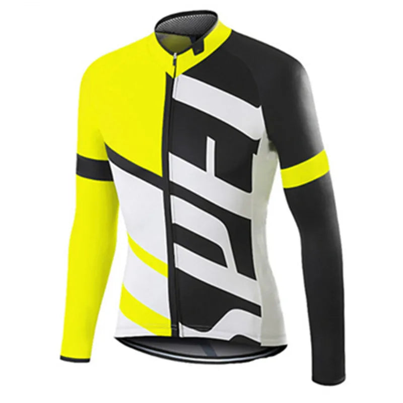 Camisa de Ciclismo Masculina Manga Longa Racing