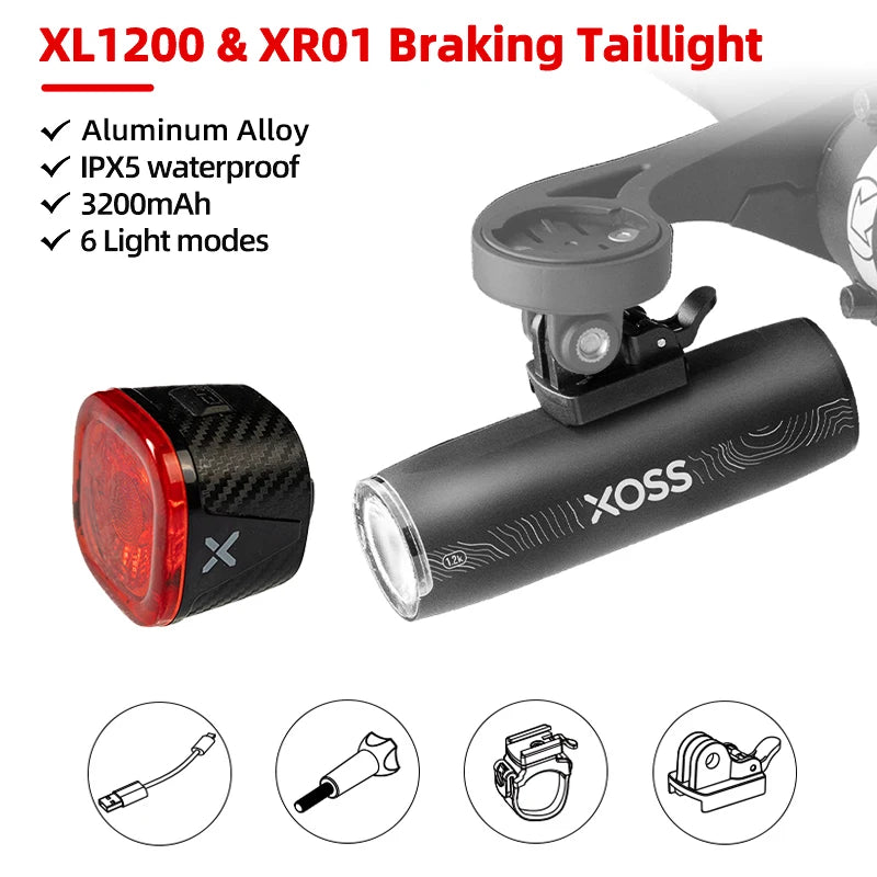 XOSS XL1200 Bicycle Front Light