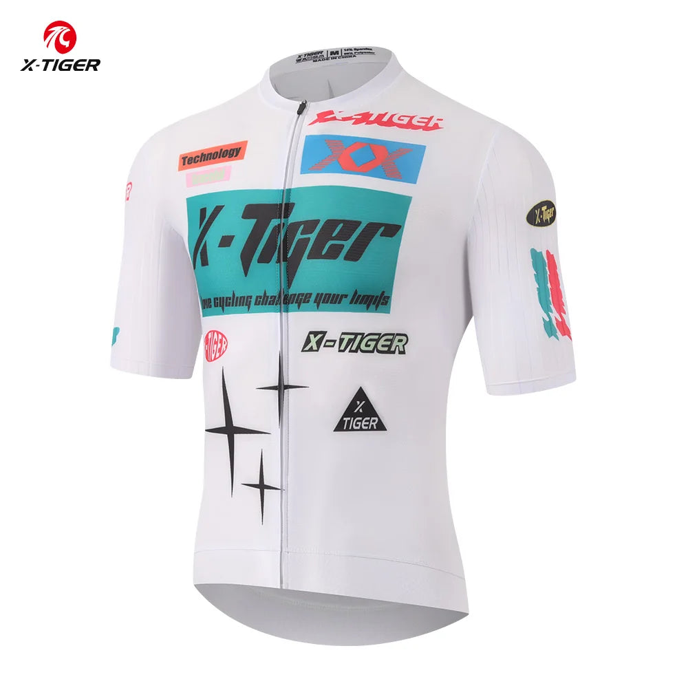 Jersey Ciclismo Masculina X-TIGER Manga Curta