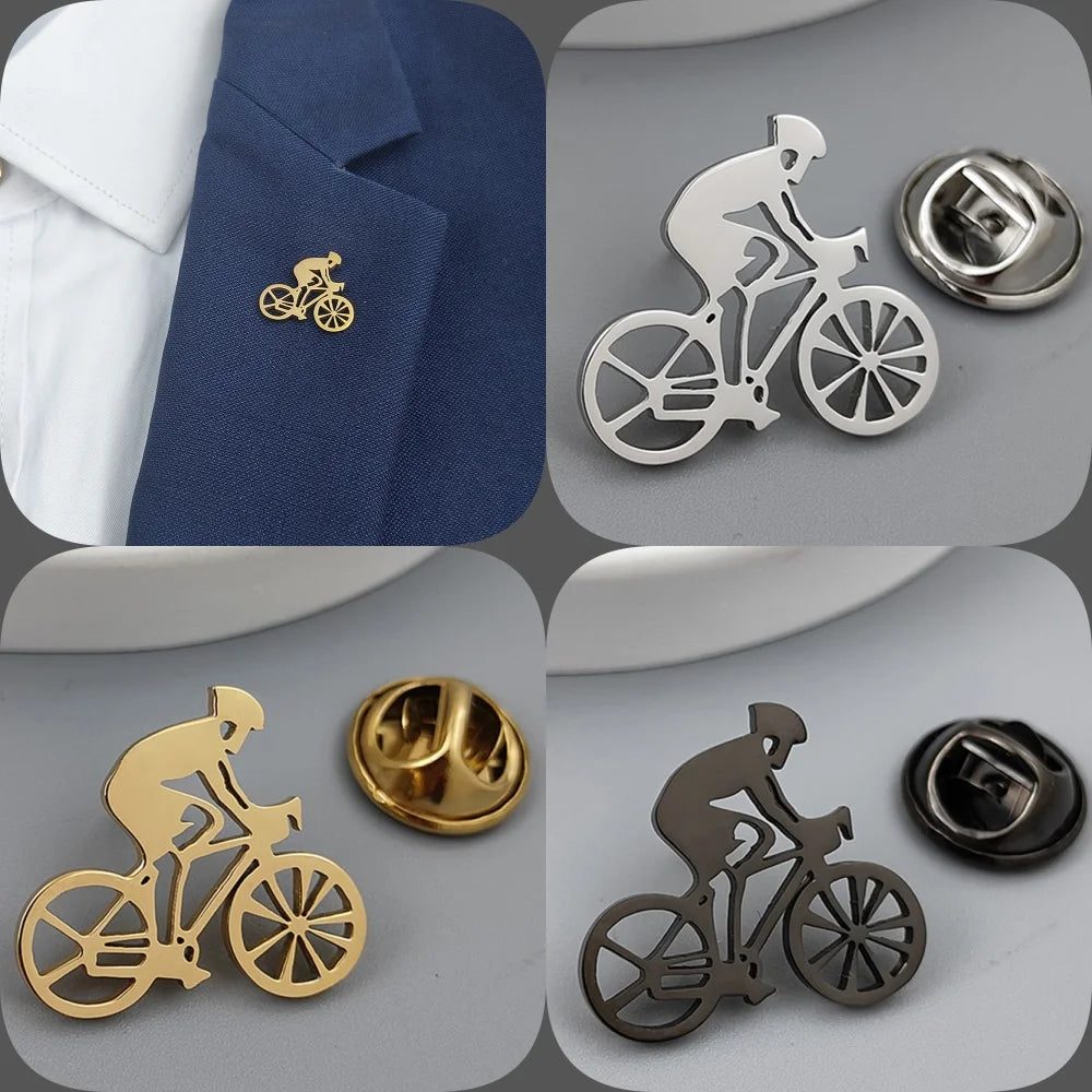 Broche de Bicicleta Dourado