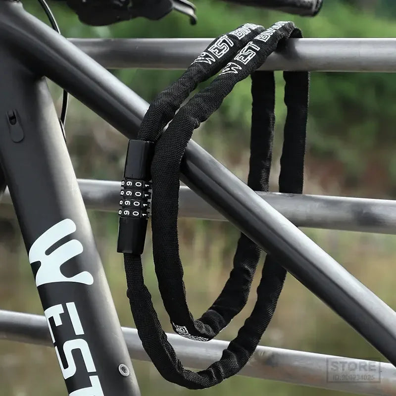 Cadeado de Corrente WEST BIKING com Código de Combinação