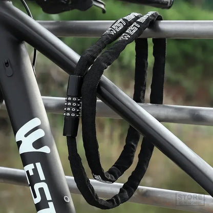 Cadeado de Corrente WEST BIKING com Código de Combinação