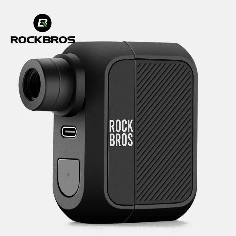 Bomba de Ar Elétrica Portátil ROCKBROS 100 PSI Recarregável Type-C
