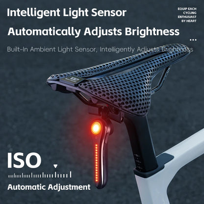 Lanterna Traseira Inteligente WEST BIKING com Sensor de Freio
