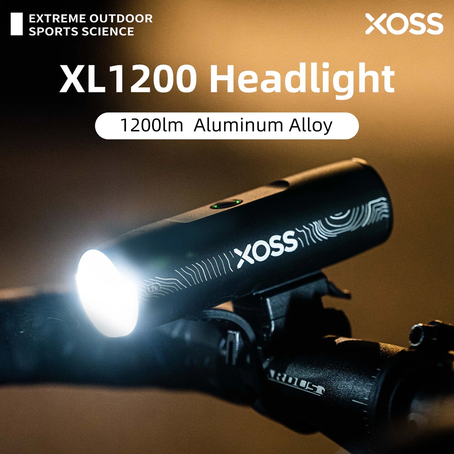 XOSS XL1200 Bicycle Front Light