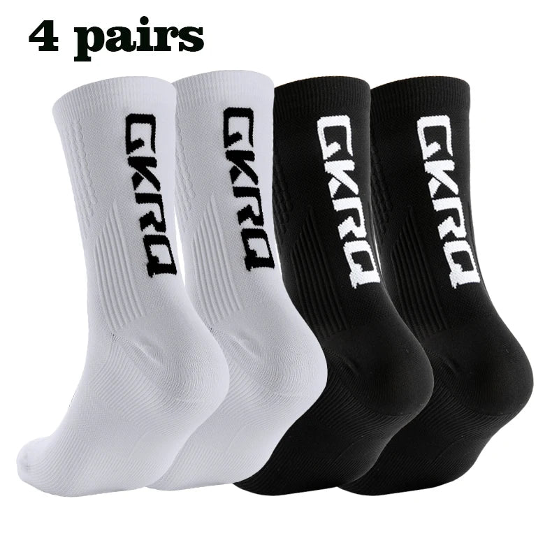 Kit 4 Pares Meias de Ciclismo Compressivas