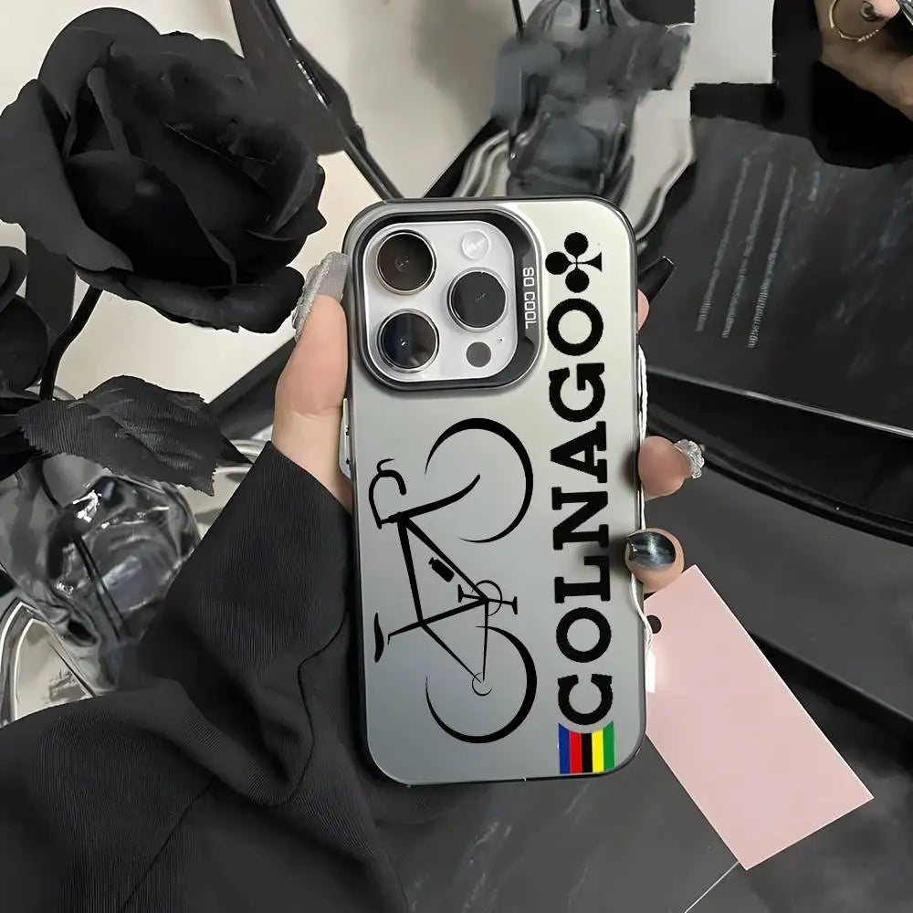 Capa para iPhone C-Colnago Luxo Efeito Metálico